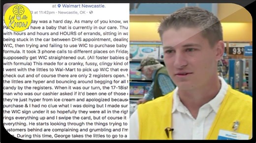 Walmart cashier performs act of kindness for foster mom after her card won’t work