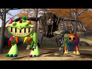 Surviving All Poppy Playtime Chapter 4 Monsters | Garry's Mod