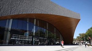 Temple University's Charles Library has only been open for a few days, but it's become an instant sensation — a building that Inquirer architecture critic Inga Saffron calls one of the university's most compelling architectural works in decades. We got a chance to go inside to show you some of the bells and whistles including its automated storage and retrieval system known as "Book Bot." | Philadelphia Inquirer