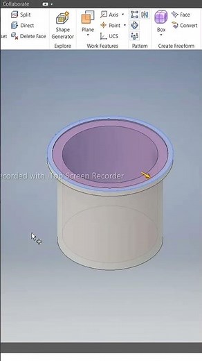 Lid Cup Modeling in Autodesk Inventor | Part-2 | Step-by-Step | SHORTS | DEVELOPMECH