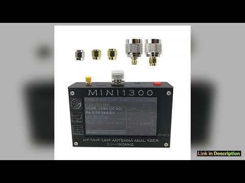 Mini1300 011300MHz HFVHFUHF Antenna Analyzer with 43 Touch Screen Aluminum Alloy Shell Limited Edit