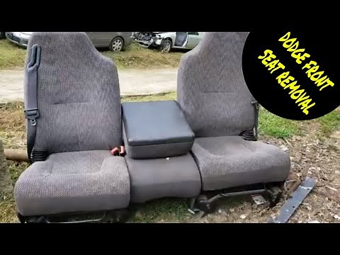 Dodge Ram Truck's Front Seat Removal