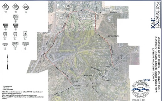 Knott Road in southern Bend to close for most of April for bridge removal, canal piping work