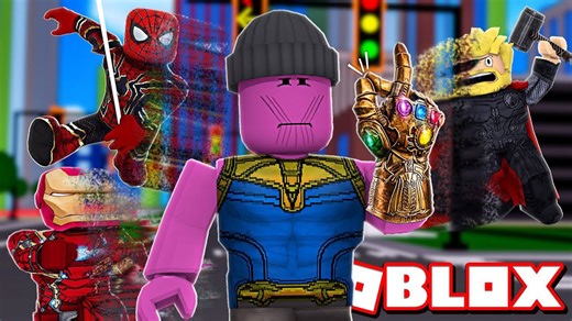 Destroying everything with the Infinity Snap in Roblox Super Villain Simulator