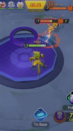 Zeraora vs pikachu in pokemon unite #shorts #pokemonunite #pikachu #gameplay