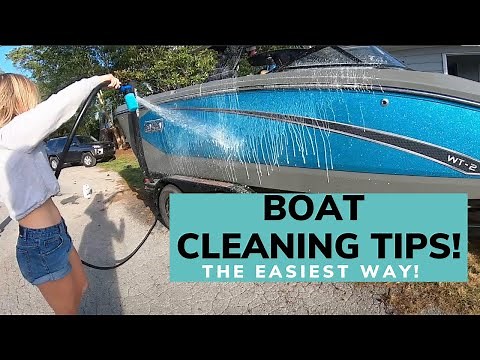 HOW TO CLEAN YOUR BOAT || Easy tips on salt and dirt!