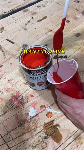 1.4K views · 21 reactions | Fun and colorful stain is right up our aisle. #MinwaxPartner : Gerber Design Co Products Used: Minwax Pre-Stain Wood Conditioner, Minwax Wood Finish Water-Based Semi-Transparent Stain in Mustard and Poppy, Minwax Wood Finish Water-Based Solid Stain in Cherry, and Minwax Polycrylic in Clear Satin | Minwax | Facebook
