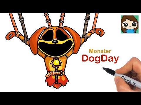 How to Draw Monster DogDay | Smiling Critters Poppy Playtime