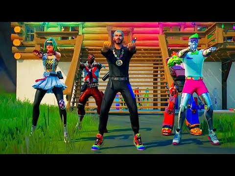 Fortnite In Da Party Emote 1 Hour Dance! (J Balvin Emote)