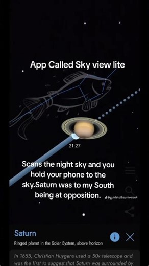 Sky View Lite App #universetube #solarsystem #space #saturn