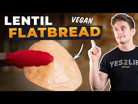 3-INGREDIENT VEGAN LENTIL FLATBREAD - HIGH-PROTEIN