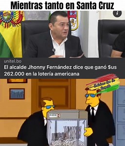 Los #Simpson lo hicieron de nuevo 🤣 #JhonnyFernandez #Loteria #SantaCruz | Boliviano que se respeta