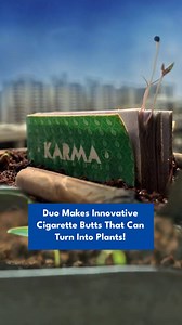 Vedobroto Roy and Chetana Prasad have innovated a unique cigarette that grows into plants. Watch the video to learn how they created 100% organic, biodegradable, and chemical-free filter tips with plant seeds. #Initiative #Sustainable #EcoFriendly #SaveEnvironment | TheBetterIndia
