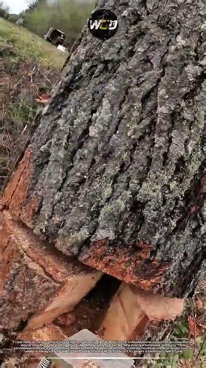Hydraulic tree felling jack tool: Perfect controlled direction heavy timber