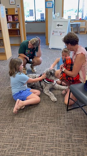 Cali was the hit of Storytime today! If you missed meeting her, she will be at the library next Wednesday, July 9, 2025, at 10:30 AM. RSVP here - https://www.maplelakelibrary.org/event-details/storytime-2025-07-09-10-30 OR - at the library, and walk-ins are welcome. Cali was the hit of Storytime today! If you missed meeting her, she will be at the library next Wednesday, July 9, 2025, at 10:30 AM.M. | Maple Lake Library