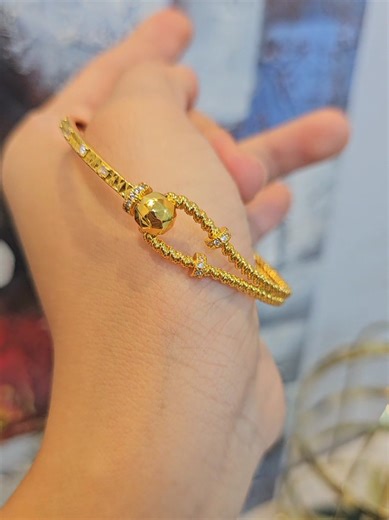 Simple Minimalist 24k Gold Plated Bangles