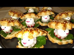 puff pastry seashells as simple snack