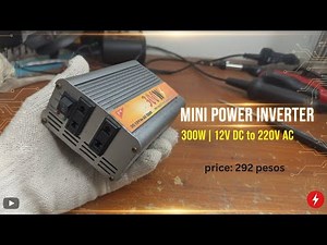 “Emergency Power! Mini Inverter Demo (TV + Fan + Bulb Test)”