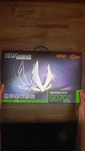 ZOTAC GAMING GeForce RTX 5070 TiAMP Extreme Infinity 沉浸式開箱 大家應該都等很久了 想要的底下留言 #ZOTAC #GEFORCERTX #50SERIES #PcBuild #GamingPC #PcSetup #Tech #PcHardware #PcComponents #PcGaming | ZOTAC | Facebook