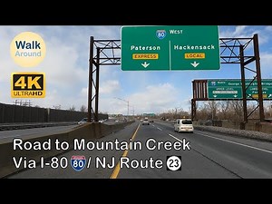 【4K60】 Driving - Road to Mountain Creek via I-80/NJ Route 23