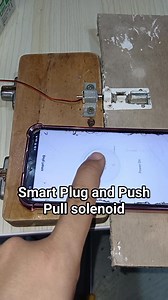 Smart plug controlled door lock using push and pull solenoid magnetic coil #electrician #control #power #technician #switch #wiring #engineering #fblifestyle #diy #electrical | Electricians Guide