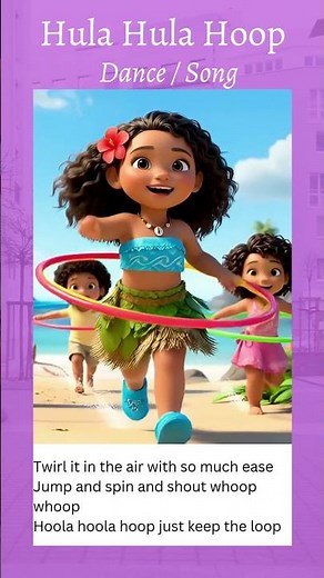 Hula Hula Hoop Dance for Kids 🌈🟡🟣 | Spin, Smile & Move! #kidssongs #nurseryrhymes