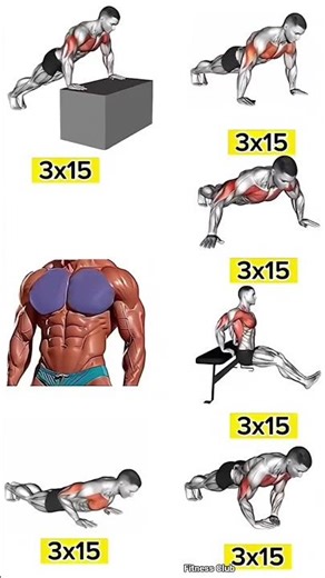 full chest home workout plan 💪#workout #shoulder #chest #sixpack #back #legs #triceps
