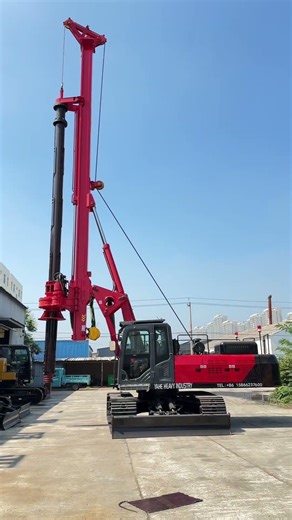 DR-130 Rotary Drilling Rig—Drills up to 30m deep with a 500-1600mm diameter range+86 158 6623 7600