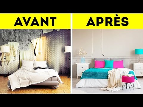 IDÉES DE RÉNOVATION BON MARCHÉ POUR UNE CHAMBRE || ASTUCES POUR DÉCORER ET ORGANISER