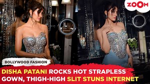 Disha Patani rocks hot strapless gown, her thigh-high slit stuns internet