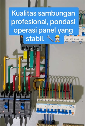 Kualitas sambungan profesional, pondasi operasi panel yang stabil. 🧵👷🏻‍♂️#electrician #listrik #PLC #wiring #process