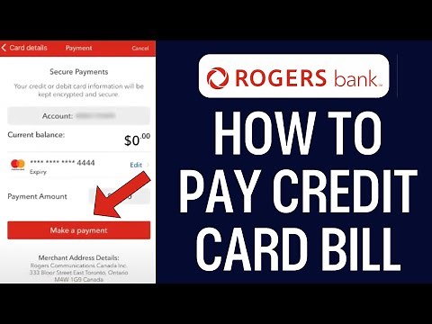 How To Pay Rogers Bank Credit Card Bill 2025 ( STEP BY STEP)