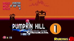 Knuckles Mania & Knuckles Demo - Maki Boss Fight | Pumpkin Hill Zone Playthrough (Sonic Mania Mod)