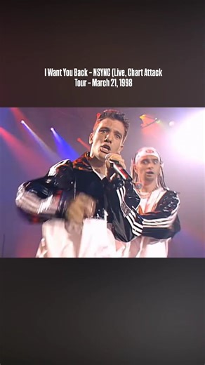 @80s90s2000scutz on Instagram: "🌟 *“I Want You Back” – NSYNC (Live – Chart Attack Tour, 1998) 🎶 “You’re all I ever wanted… you’re all I ever needed, yeah!” 💫🎤💔 🎤 The Boy Band Breakthrough Live on Stage On March 21, 1998, NSYNC lit up the Chart Attack Tour with an electrifying live performance of their breakout single “I Want You Back.” This was the moment where the five young pop sensations — Justin, JC, Chris, Joey, and Lance — proved they were more than just a studio act. Tight harmonies