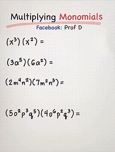 Master Monomials: The Ultimate Guide to Multiplication Magic! | Prof D