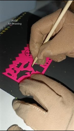 scratch book drawing ideas #foryou #kids #magical