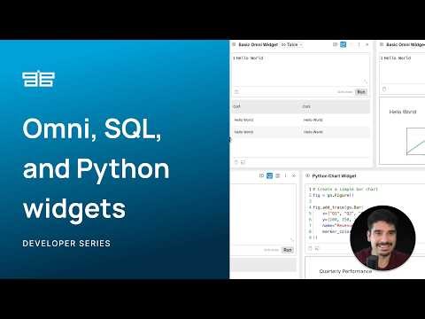 Omni, SQL, and Python widgets - OpenBB Workspace tutorials for developers