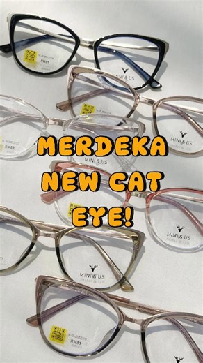 Lurvenya koleksi cat eye untuk merdeka kali ni!! Korang tak nak ke beli satu, tengah promo ni!! 😍😍 | Factoryeyewear.official