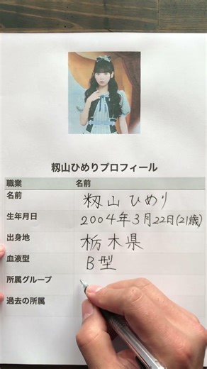 籾山ひめりプロフィール #shorts ＃籾山ひめり ＃プロフィール