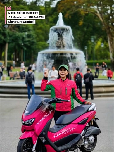Tampilan Decal sticker All New Nmax Signature Gradasi Efek Pudar #NmaxNew #StikerMotor