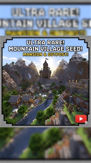 Minecraft ultimate rare mansion seed!!🤯 #minecraft shorts#