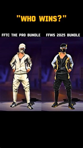 ffws 2025 bundle vs fftc the pro bundle #freefire#ffshorts#ffdress#freefirecombo#ffstyle