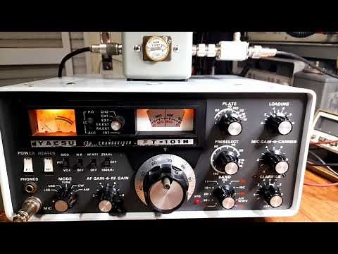 YAESU FT-101B operation