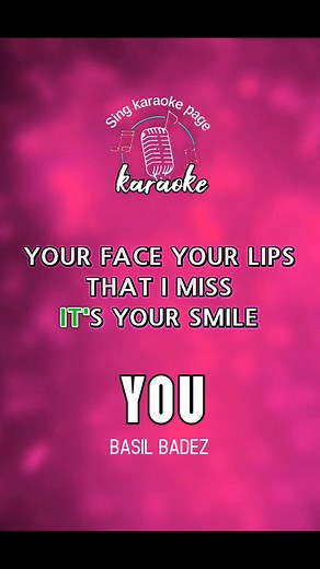 22K views · 740 reactions | Basil Baldez-YOU/ KARAOKE #karaoketime #videoketime #videoke | SING Karaoke PAGE | Facebook