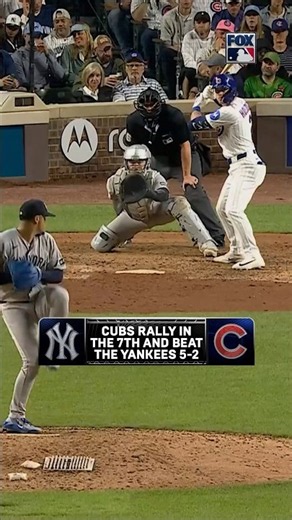 Cubs answer back and even up the series against the Yankees! #cubs #yankees #pca #mlb #baseball