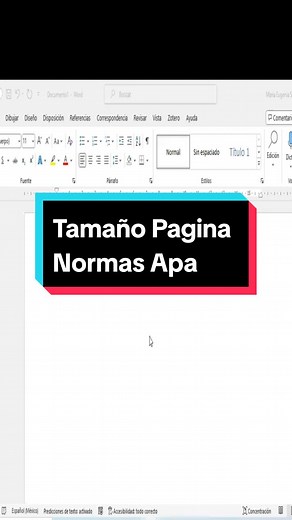 Cambiar el Tamaño de Página en Normas APA