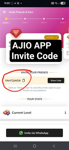 Ajio App Invite Code | How to enter Invite Code in Ajio App | Ajio app referral code.