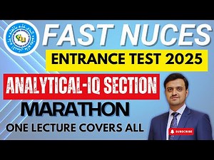 FAST Entry Test 2025 | Analytical IQ MCQs Solved | Sure Shot Questions for BS, MS, MBA Programs