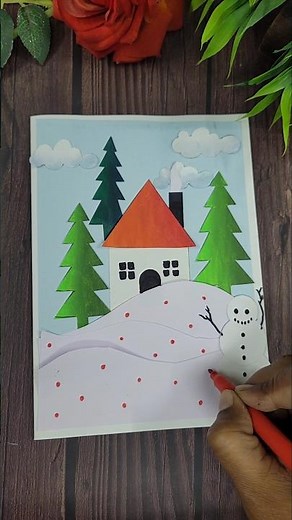 How to make Handmade Christmas Greetings Cards at home #christmas #handmadecards