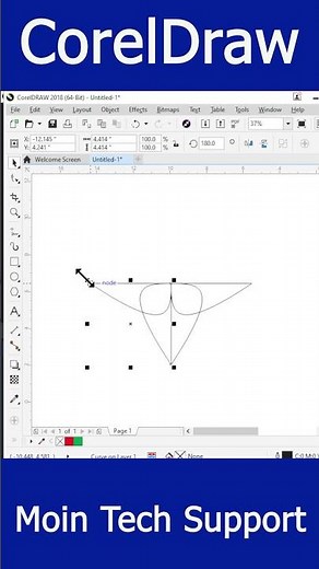 CorelDraw Tutorial || Learn CorelDraw on Moin Tech Support ||